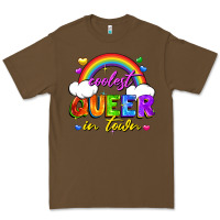 Cacao Coolest queer in town Premium Tee - FaDigitalArtStudio