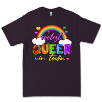 Plum Coolest queer in town Premium Tee - FaDigitalArtStudio
