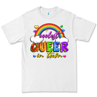 White Coolest queer in town Premium Tee - FaDigitalArtStudio