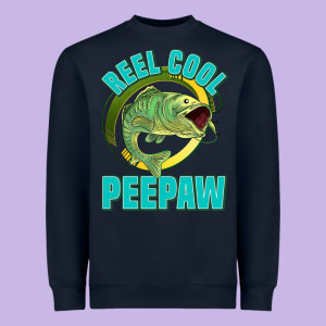 Reel Cool Peepaw Heavyweight Sweatshirt Designed By Jasminsmagicworld
