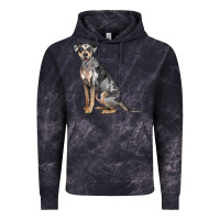 Cloud Black catahoula leopard dog Vintage Hoodie - LillyAllenDesigns