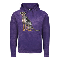 Cloud Purple catahoula leopard dog Vintage Hoodie - LillyAllenDesigns
