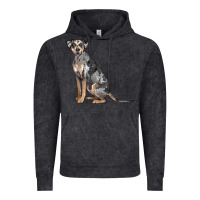 Vintage Black catahoula leopard dog Vintage Hoodie - LillyAllenDesigns
