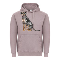 Vintage Zinc catahoula leopard dog Vintage Hoodie - LillyAllenDesigns
