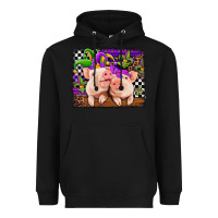 Black mardi gras western leopard pigs Heavyweight Hoodie - Jasminsmagicworld
