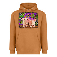 Meerkat mardi gras western leopard pigs Heavyweight Hoodie - Jasminsmagicworld