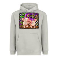 Moon Dust mardi gras western leopard pigs Heavyweight Hoodie - Jasminsmagicworld