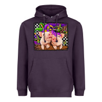 Plum mardi gras western leopard pigs Heavyweight Hoodie - Jasminsmagicworld