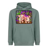 Sage mardi gras western leopard pigs Heavyweight Hoodie - Jasminsmagicworld