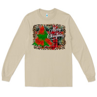 Mushroom merry Christmas trees Long Sleeve Tee - CowhideDigitalArt