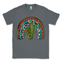 Charcoal Heather revize cactus gemstone rainbow Classic Tee - Artiststas