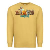 Antique Gold he is risen indeed matthew 28 6 jesus christ easter Premium Sweatshirt - Jasminsmagicworld
