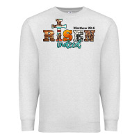 Oatmeal Heather he is risen indeed matthew 28 6 jesus christ easter Premium Sweatshirt - Jasminsmagicworld