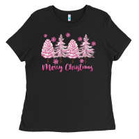 Merry Christmas Trees Ladies Tee | Teevron