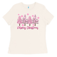 Bone Merry Christmas Trees Ladies Tee - FaDigitalArtStudio