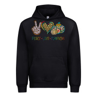 Black Peace Love Pumkins Urban Hoodie - Jasminsmagicworld