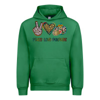 Emerald Peace Love Pumkins Urban Hoodie - Jasminsmagicworld