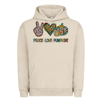 Pigment French Oak Peace Love Pumkins Urban Hoodie - Jasminsmagicworld