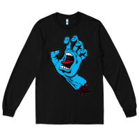 Black santacruz screaming hand Long Sleeve Tee - artisFamous