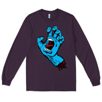 Plum santacruz screaming hand Long Sleeve Tee - artisFamous