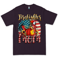 Plum Firefighter mom Premium Tee - FaDigitalArtStudio