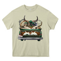 Mossy cowhide and hunter truck olivia Heavy Core Tee - OliviaCreatesArt