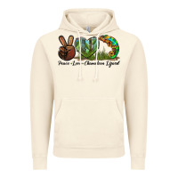 Vintage Artic Peace Love Chameleon Lizard Vintage Hoodie - LillyAllenDesigns