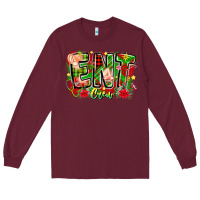 Burgundy ent crew christmas Long Sleeve Tee - CowhideDigitalArt