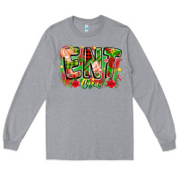 Heather Grey ent crew christmas Long Sleeve Tee - CowhideDigitalArt