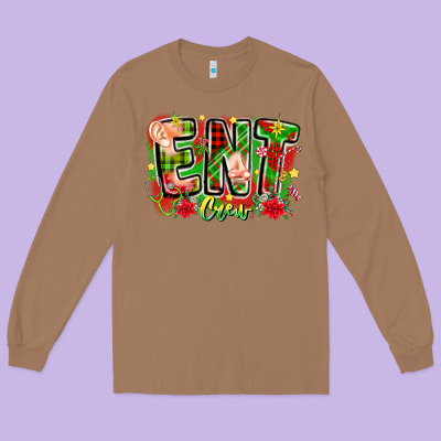 Ent Crew Christmas Long Sleeve Tee Designed By Cowhidedigitalart