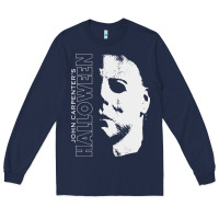 Navy halloween michael myers Long Sleeve Tee - artisFamous