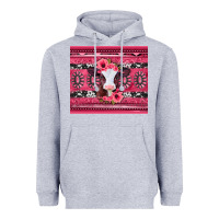 Heather Grey pink gemstone baby calf western valentines day Heavyweight Hoodie - Jasminsmagicworld