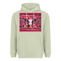 Matcha pink gemstone baby calf western valentines day Heavyweight Hoodie - Jasminsmagicworld