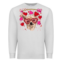 Dove Grey valentine's day  chihuahua Premium Sweatshirt - RanaPortraitStore