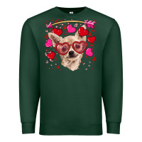 Sports Green valentine's day  chihuahua Premium Sweatshirt - RanaPortraitStore