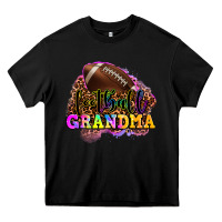 Black football grandma Heavy Core Tee - OliviaCreatesArt