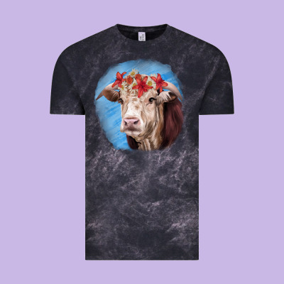 Hereford Bull Vintage Tee Designed By Ranaportraitstore
