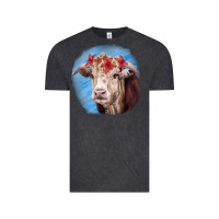 Vintage Black Hereford Bull Vintage Tee - RanaPortraitStore