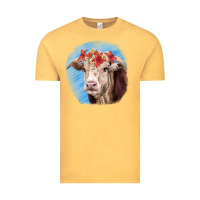 Vintage Mustard Hereford Bull Vintage Tee - RanaPortraitStore