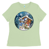Matcha Winter Farm Animals Ladies Tee - FaDigitalArtStudio