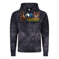 Cloud Black Peace Love Bengal Cat Head Vintage Hoodie - LillyAllenDesigns