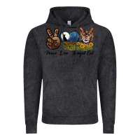 Vintage Arctic Peace Love Bengal Cat Head Vintage Hoodie - LillyAllenDesigns