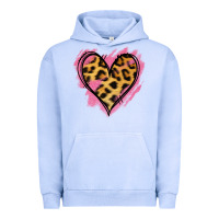 Pigment Grape Ice Leopard Pink Glitter Heart Urban Hoodie - Jasminsmagicworld