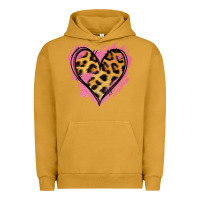 Pigment Peanut Butter Leopard Pink Glitter Heart Urban Hoodie - Jasminsmagicworld