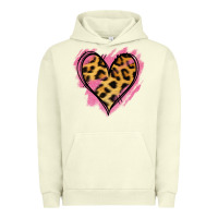 Pigment Pistachio Leopard Pink Glitter Heart Urban Hoodie - Jasminsmagicworld