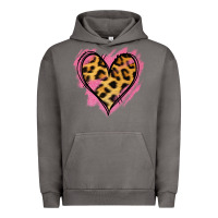Pigment Tornado Leopard Pink Glitter Heart Urban Hoodie - Jasminsmagicworld