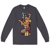 Smoke merry christmas skeleton hand Long Sleeve Tee - CowhideDigitalArt