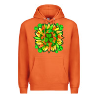 Carrot sunflower with st patricks smiley face and shamrock with glitter Premium Hoodie - Artiststas