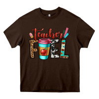 Chocolate Brown teacher fuel Heavy Core Tee - OliviaCreatesArt