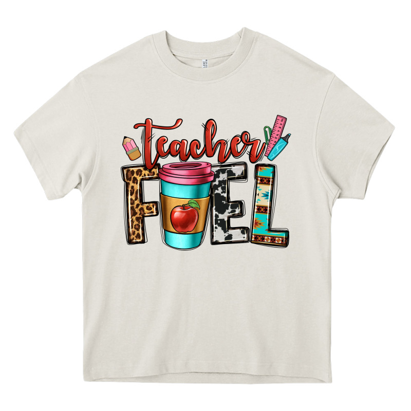Teacher Fuel Heavy Core Tee by OliviaCreatesArt | Teevron
